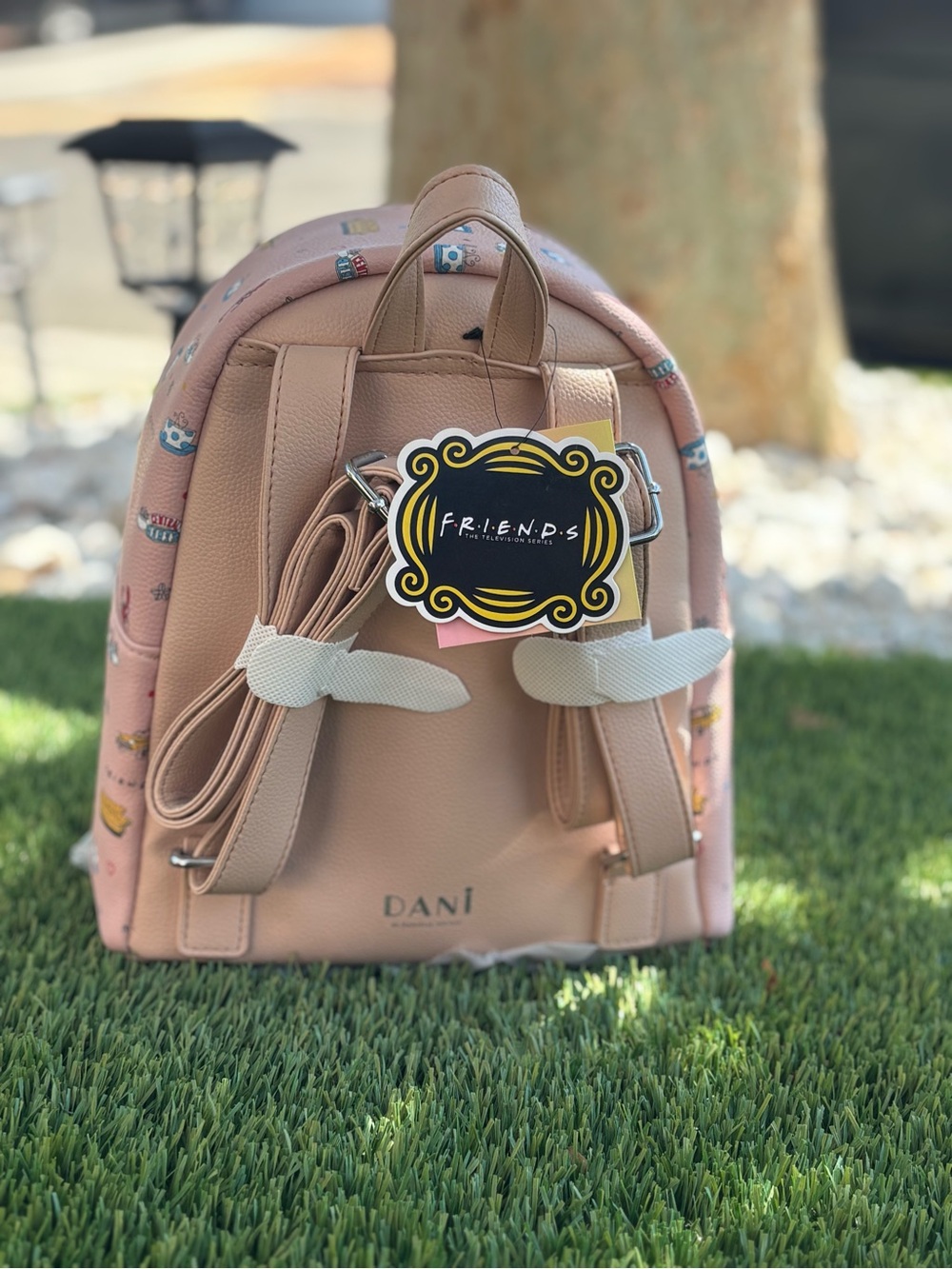 FRIENDS Pink Mini Backpack with Icon Pattern - Picture 3 of 3